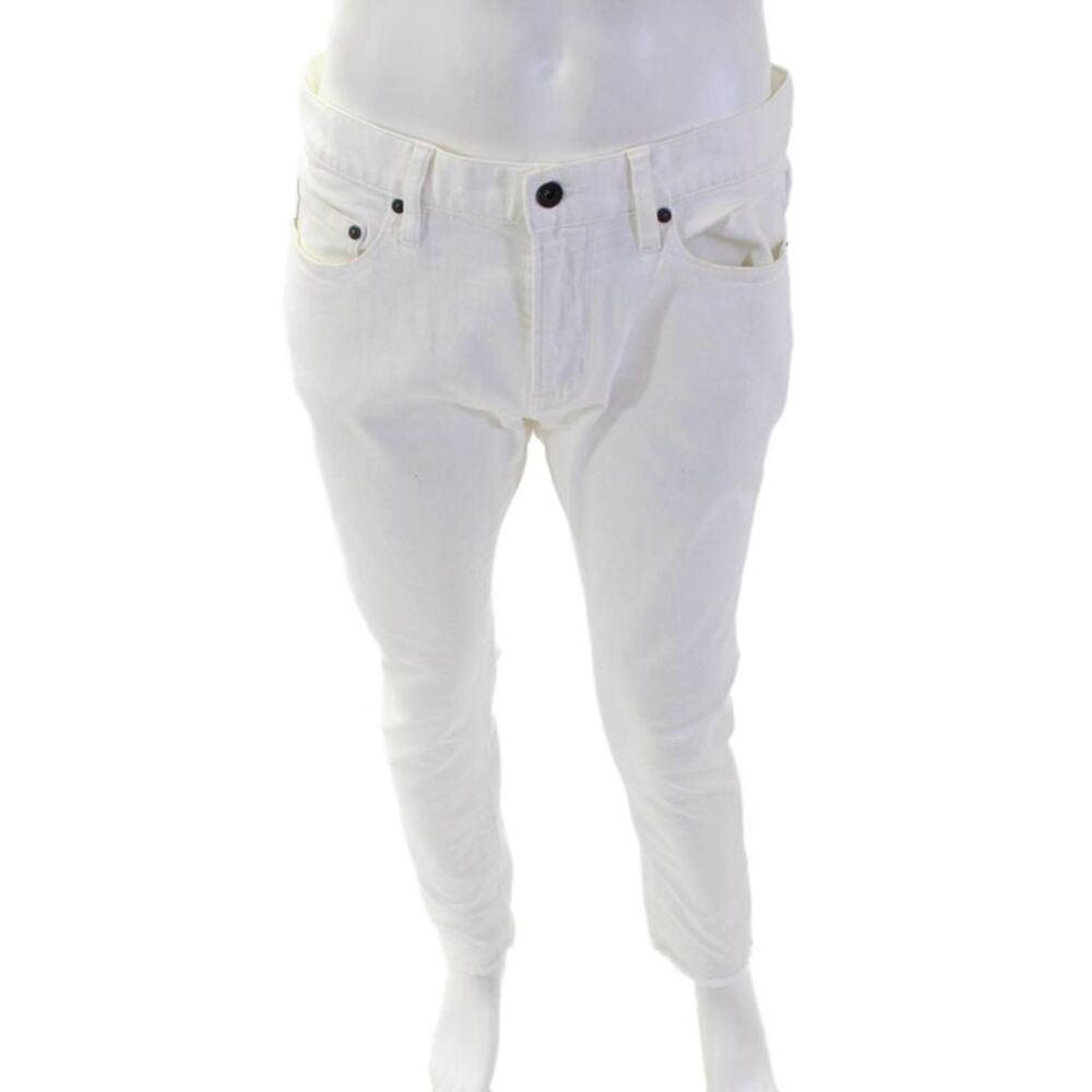 John Varvatos Star USA Mens Skinny White Jeans Size 32